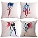 Fyon Superhero 4-Pack Cushion Covers Decorative Throw Pillow Cases for Sofa,Home,car 18x18inch -D