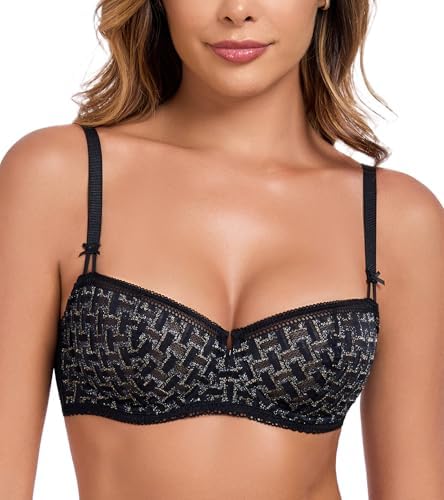 Aubade Women's Bra, Rosessence, Size 30C, in Black, Sexy lace