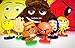 Emoji Movie Collectible Figures Set | Poop Devil Smiley Meh High5 Jailbreak | Heavy High Quality Toys | 3 Inch Each 6 Piece Dolls + 3D Stickers | By ToysOutLet_USA