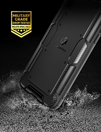 iPhone-X-Case-iPhone-10-Case-Anker-KARAPAX-Shield-Case-Soft-TPU-Cover-Support-Wireless-Charging-Thin-Slim-Fit-Anti-Scratch-With-Carbon-Texture-and-Good-Grip-for-Apple-58-In-iPhone-X-Black
