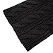 ALLMILL Womens Thick Ribbed Knit Winter Infinity Circle Loop Scarf (Black)