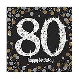 80th Birthday Party Paper Napkins | Age 80 Party Supplies