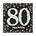 80th Birthday Party Paper Napkins | Age 80 Party Supplies