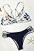 Cupshe Fashion Women's Colorful Floral Printing Strappy Padding Bikini Set (M), Multicolor
