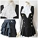 SSJ Shirakiin Ririchiyo Cosplay Costumes Girl's School Uniform Japanese Anime (Asia-L) Black