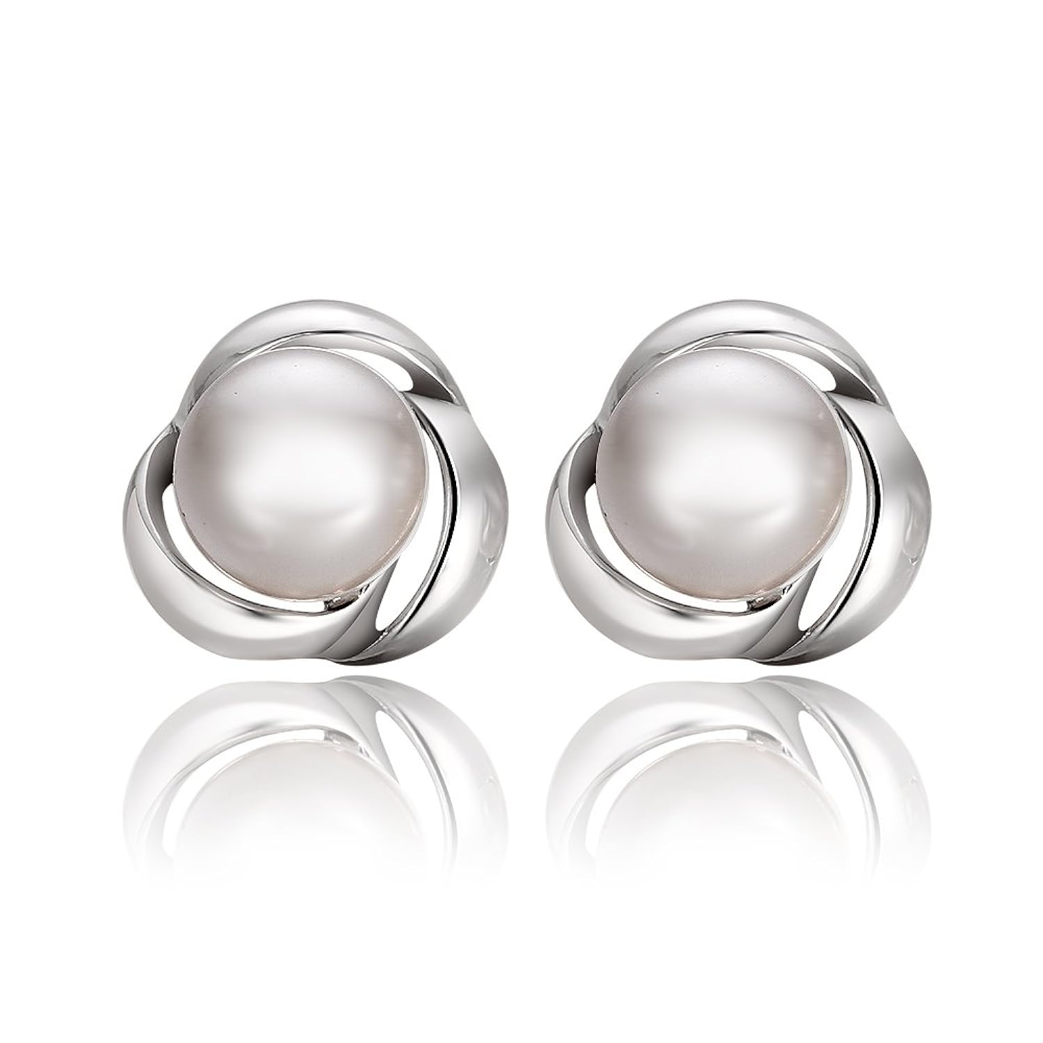 Pendientes para mujer de oro K pendientes de perlas joyería noble y romántica