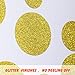 Light up world Wall Decals with Gold Glitter Sparkling Wall Stickers Removable Home Decoration Easy to Peel & Stick Safe on Painted Walls DIY Vinyl Decor for Baby Kids Nursery Bedroom (Glitter dot)