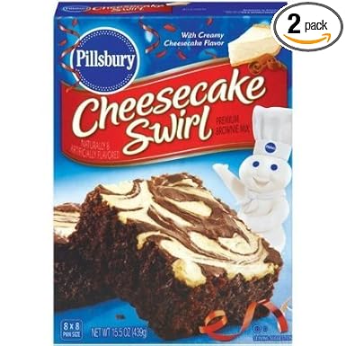 Pillsbury chocolatier collection cheesecake swirl premium brownie Mix (051500710050)