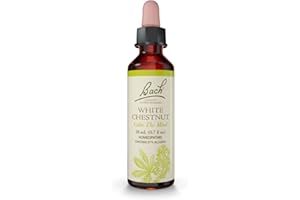 BACH FLOWER REMEDIES Bach Original Flower Remedies, White Chestnut - Calm The Mind - Natural Homeopathic Flower Essence for Emotional Balance - Vegan, Gluten Free, Sugar Free - 20mL Dropper