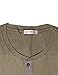 Doublju Mens Henley T-shirts with Short Sleeve KHAKI (US-L)