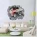 Cartoon DIY 3D Car Wall Stickers For Kids Rooms Home Decor Adesivo De Parede Vinilos Decorativos Wall Art Decal 70*100cm QT07