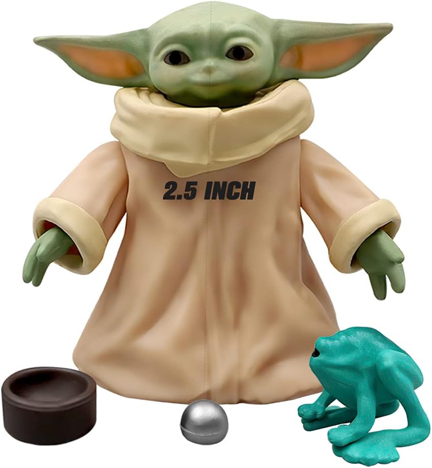 BAKIOYE Baby Action Figure 2.5 Inch, Baby Doll Figurine, Baby Figures Toy, Baby Figure Doll for Cake, Baby Gifts, Baby Birthday Minifigure - Large Size