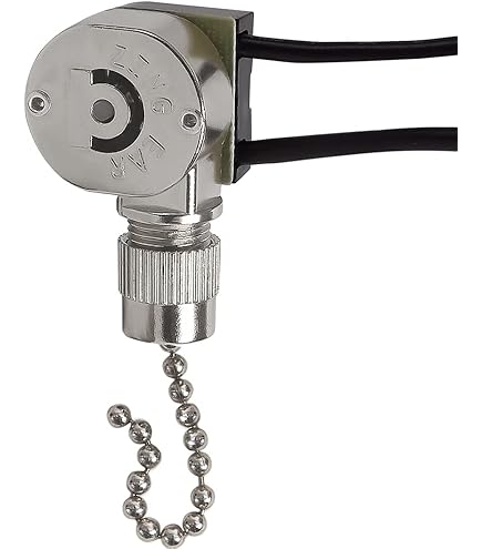 ZE-109 Pull Chain Light Switch - 2 Wire ON/OFF Replacement For Ceiling Fans & Lamps