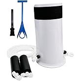 Osanchan Sock Aids for Putting On Socks, No Bending Flexible Sock Aid Device with Shoe Horn Long-Handle Back Scratcher for Se