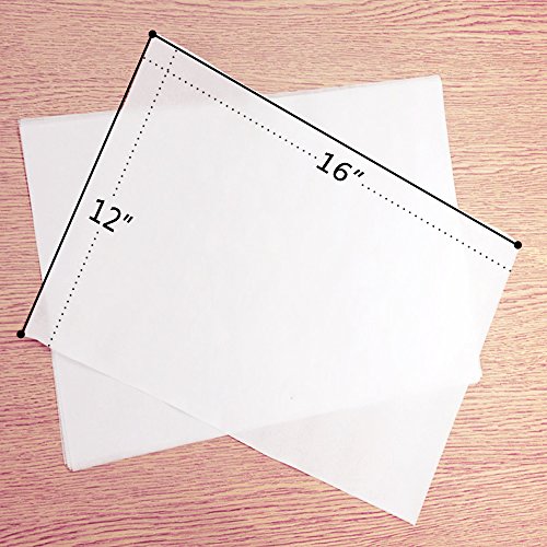 Weoxpr 100 PCS Precut Parchment Paper Cookie Baking Sheets - 12 x 16 Inches - Perfect for High Temperature Baking(White)