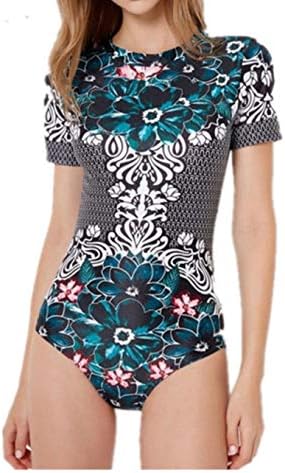 2019 New Women Wetsuit Tops Plus Size Beach Swimsuit One Piece Diving Surfing Swimwear