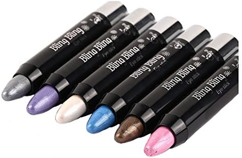 Easy Lifestyles Fashion Pearl Sparkle Pearlescent Eyeliner Lying Silkworm Pencil Waterproof Not Dizzy Catch 6Pcs/Lot (Style1)
