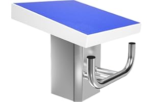 Mecpramy Pool Diving Platform,Diving Board with Stainless Steel Base Anti Slip Surface Inclined at 15°Load Capacity 600 pounds Diving Equipment for Competition (Flush-Mounted Style)