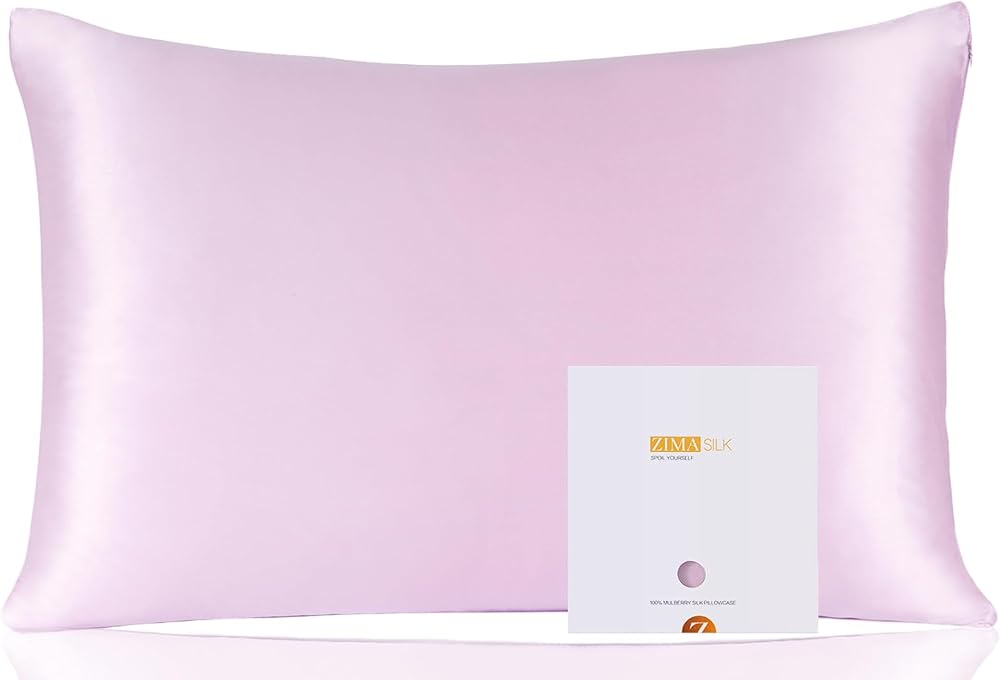 ZIMASILK 100% Mulberry Silk Pillowcase Lavender 50x75 cm 6A 600TC
