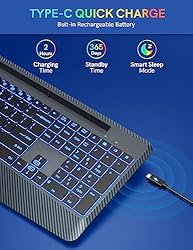 Trueque Wireless Keyboard with 7 Colored