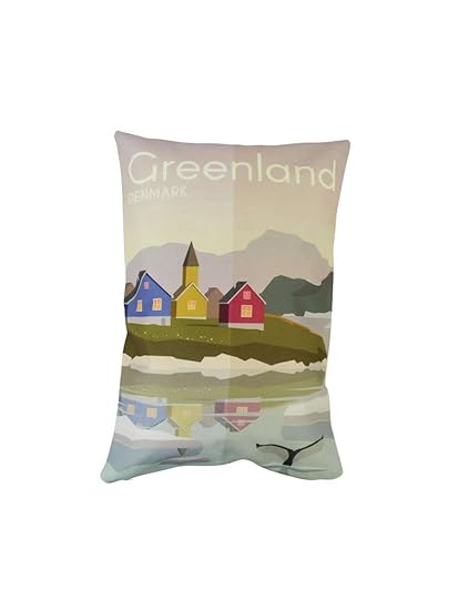 Amazon Com Greenland Adventure Time Travel Pillow Cover