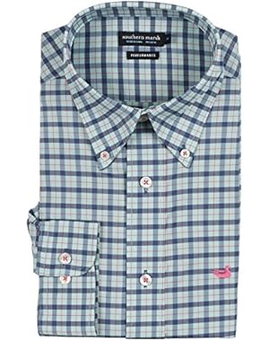 Men’s Idlewild Performance Gingham Shirt, Slate/Mint, Medium