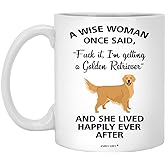Emily gift A Wise Woman Once Said Funny Golden Retriever Mom Dog Mug Gifts For Her Sarcastic Coffee Mugs For Women Dog Lady 11oz