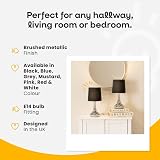 MiniSun Modern Chrome Teardrop Touch Table Lamps Pink Fabric Shades Set of 2 5W view 3