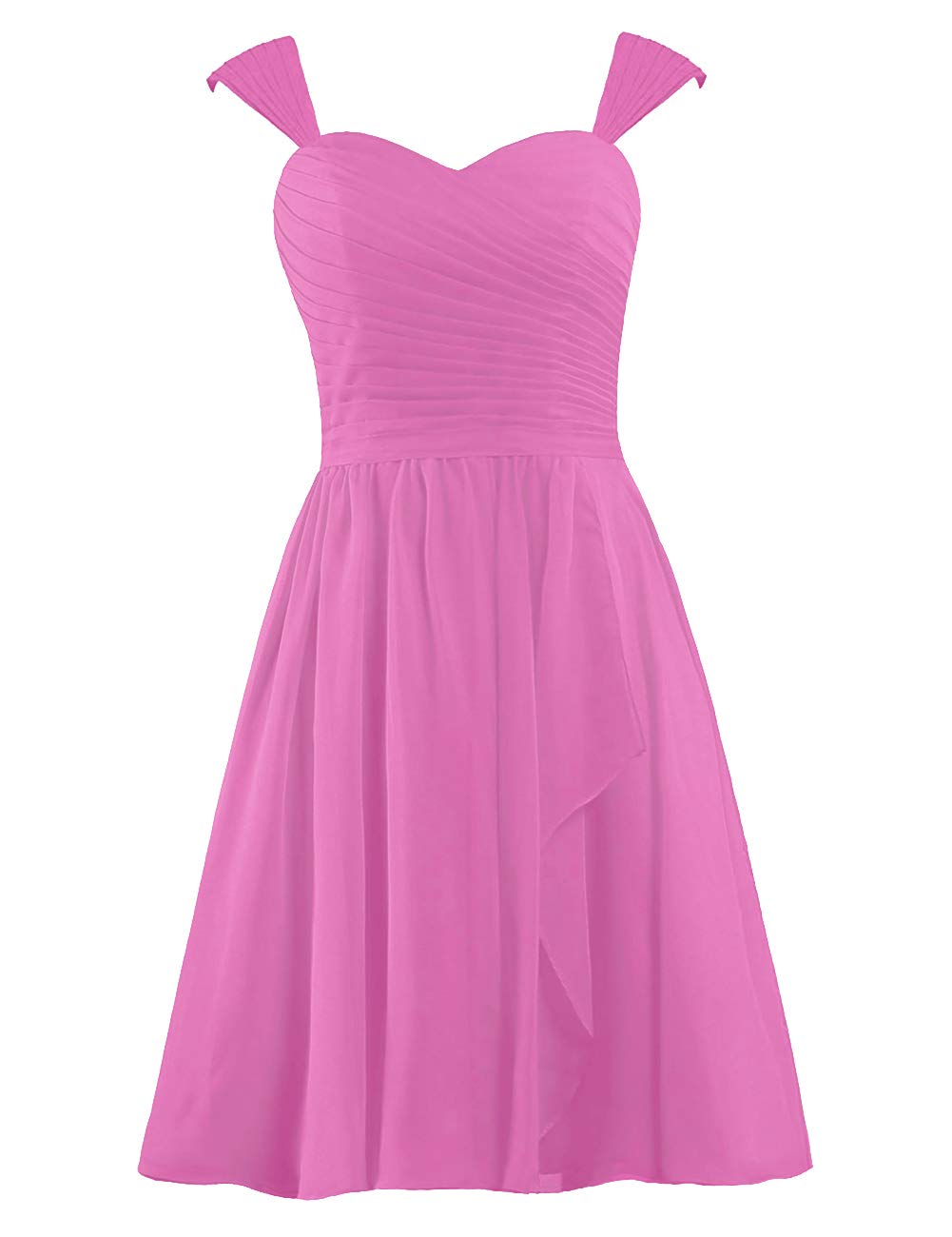 Bridesmaid Dresses Short Prom Evening Dress Aline Formal Gowns Cap