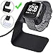 CAVN Charger Dock Compatible with Fitbit Versa/Versa Lite (Not for Versa 2), Premium Aluminum Charging Cable Cord Station Cradle Base Attached 4.2ft USB Stand Cable Smartwatch Accessories (Black) primary