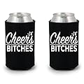 Shop4Ever Future Mrs. & Cheers Bitches Can Coolie Wedding Drink Coolers Coolies