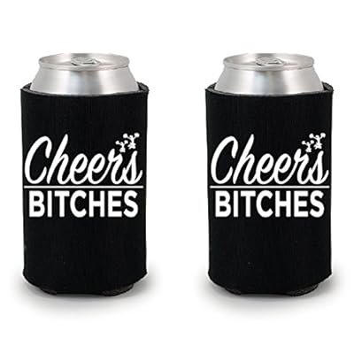 Shop4Ever Future Mrs. & Cheers Bitches Can Coolie Wedding Drink Coolers Coolies