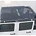 Drizzle Mesh Shade Top Cover Sunshade Front Eclipse Provides UV Sun Protection Wrangler 4 Door JK or JKU 2007-2018 Soft Top (JK-Pure, 4-Door)