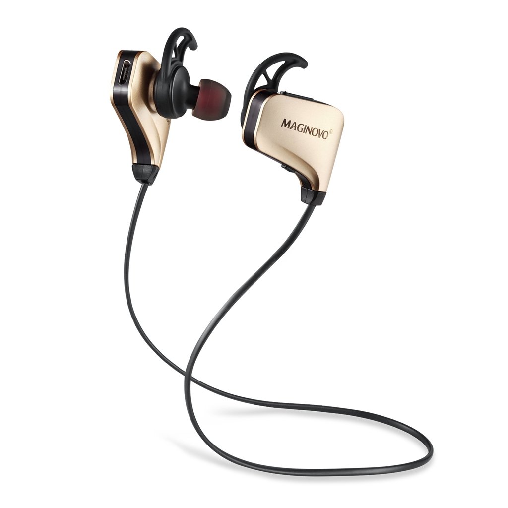 MAGINOVO Wireless Bluetooth Headset Bluetooth 4.0 Stereo Earbuds Sports Headphone with Builtin