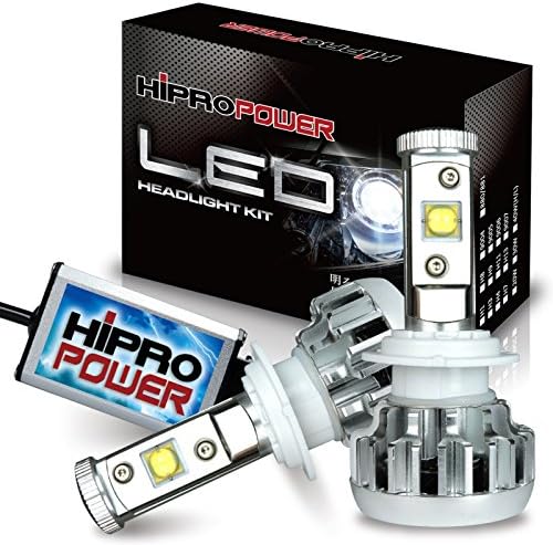 Hipro Power H3 LED Headlight Kit - H3 - 40W 5,600LMS 6000K Diamond White for Fog Light (Silver) - 2 Yr Warranty