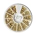 Gracefulvara Gold Half-circle 3D Rhinestone DIY Nail Art Stickers Decorations