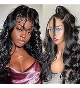 Original Queen Body Wave Lace Front Wig 13X4 Lace Front Wigs Human Hair 180% Density Body Wave Hu...