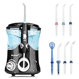 Upgrade Anti Leakage Water Flosser, Nicefeel 600ml Capacity Professional Quiet Design 10 Adjustable Presure Setting Water Dental Flosser for Home & Travel, Oral Irrigator with 7 Multifunctinal Tips