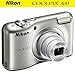 Nikon COOLPIX A10 16.1MP 5x Zoom NIKKOR Glass Lens Digital Camera (26518B) Silver - (Renewed)