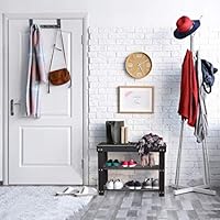 Zhuoyue Bamboo Entryway Shoe Bench 3 Tier Shoe Rack Shelf Stand