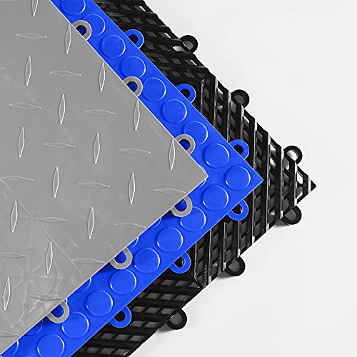 IncStores ⅜ Inch Thick Nitro Interlocking Garage Floor Tiles Plastic