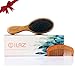 iLAZ Natural Boar Bristle Hair Brush Comb with Nylon pin/Wooden handle - Best for Styling, Straightening, Detangling and Thick Thin Fine Straight Curly Wavy Long Short Dry Damaged Hair
