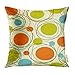 Emvency Throw Pillow Cover Colorful 1950S Retro Abstract Mid Century 1960S Modern Decorative Pillow Case Home Decor Square 18x18 Inches Pillowcase