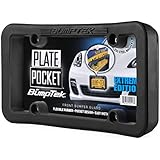 BumpTEK Plate Pocket (Extreme Edition) - The Thickest, Toughest, All Rubber Front Bumper Guard, Front Bumper Protection, License Plate Frame. Flexible Rubber Cushions Parking Bumps!