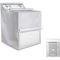 SKYCOOL Washer Cover Dryer Cover,Fit for Outdoor Top Load and Front Load Machine,29''L x 28''W x 40''H Zipper Design for…