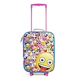 Emoji Pink Rainbow Faces Pilot Case Luggage