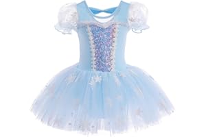 Dressy Daisy Ballet Tutu Dress Girls Size 18m-8 | Toddler Kids Princess Tulle Skirt Leotards Ballerina Outfit Dance Costume