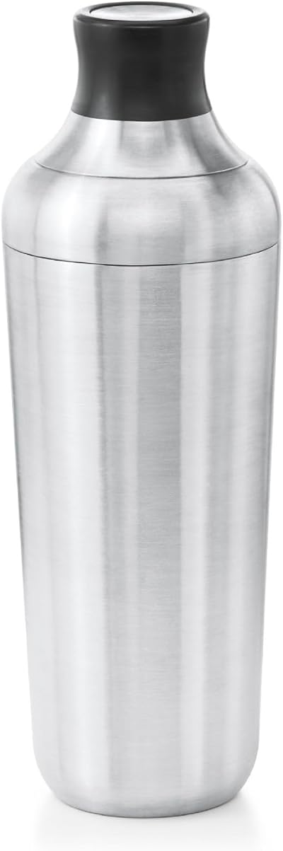 OXO Steel Single Wall Cocktail Shaker with Jigger Cap and Gaskets