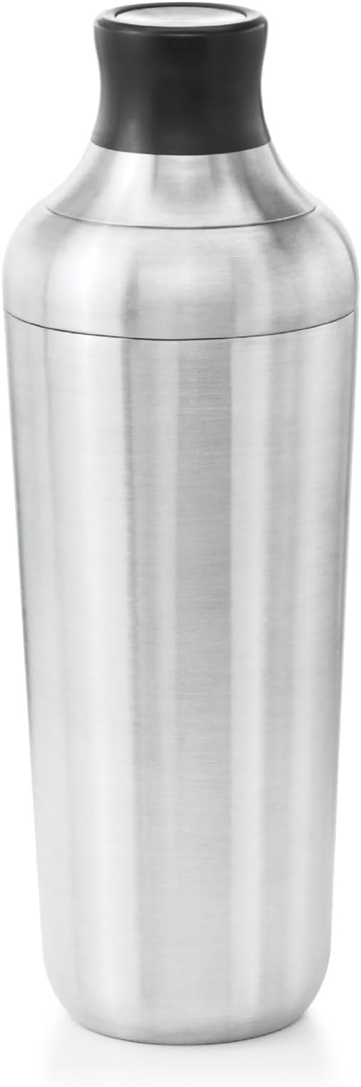 OXO Steel Single Wall Cocktail Shaker with Jigger Cap and Gaskets