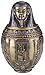 Egyptian God Imsety Canopic Jar Statue - Excellent for Display As Well As Storage